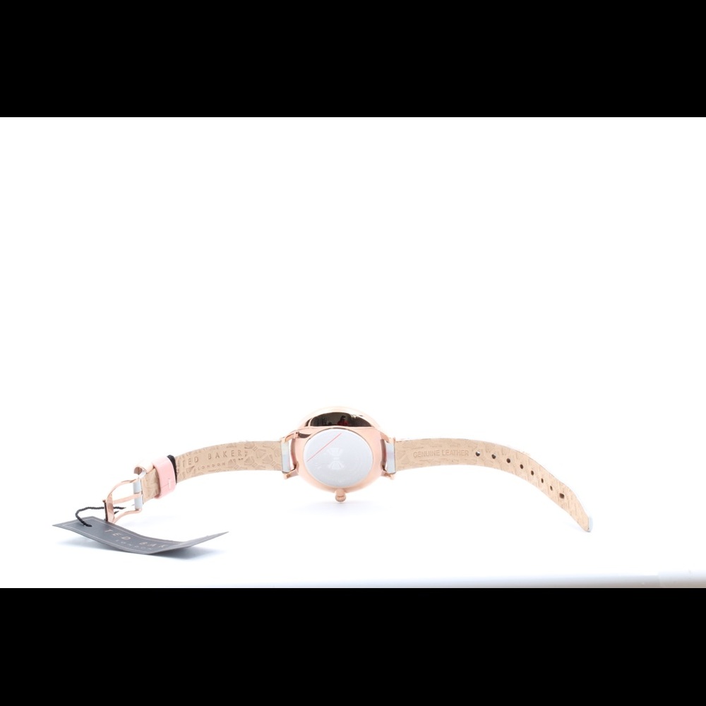 Ted Baker Womens Floral Rose Gold Leather Watch - Picture 5 of 8
